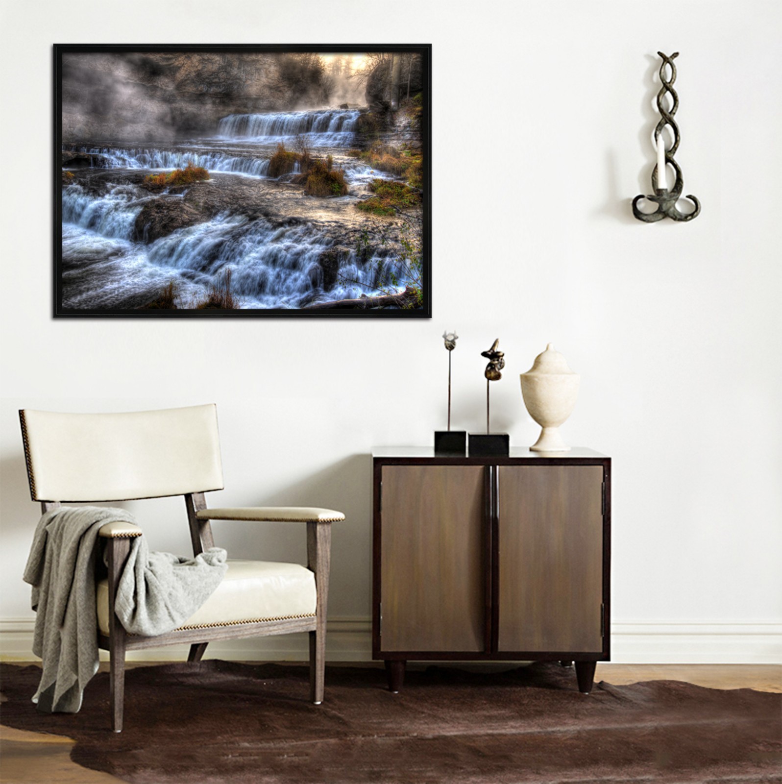3D Stone River 52 Framed Poster Home Decor Print Painting Art AJ WALLPAPER