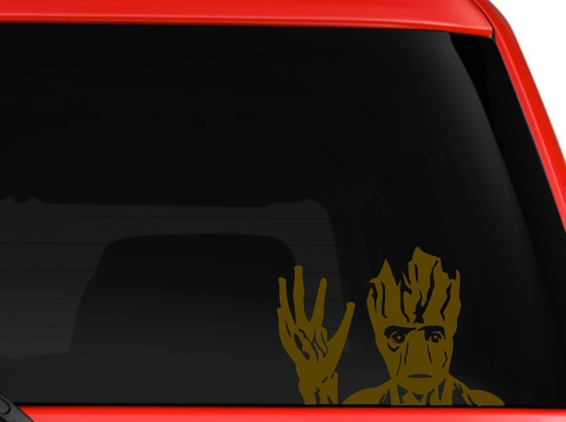 Groot Guardians of Galaxy waving Movie character car truck laptop decal sticker