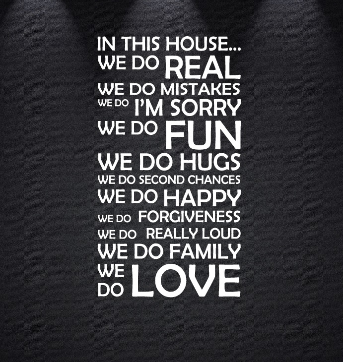 In This House We Do Vinyl Wall Decal Sticker Family Quote Giggle Art Inspire