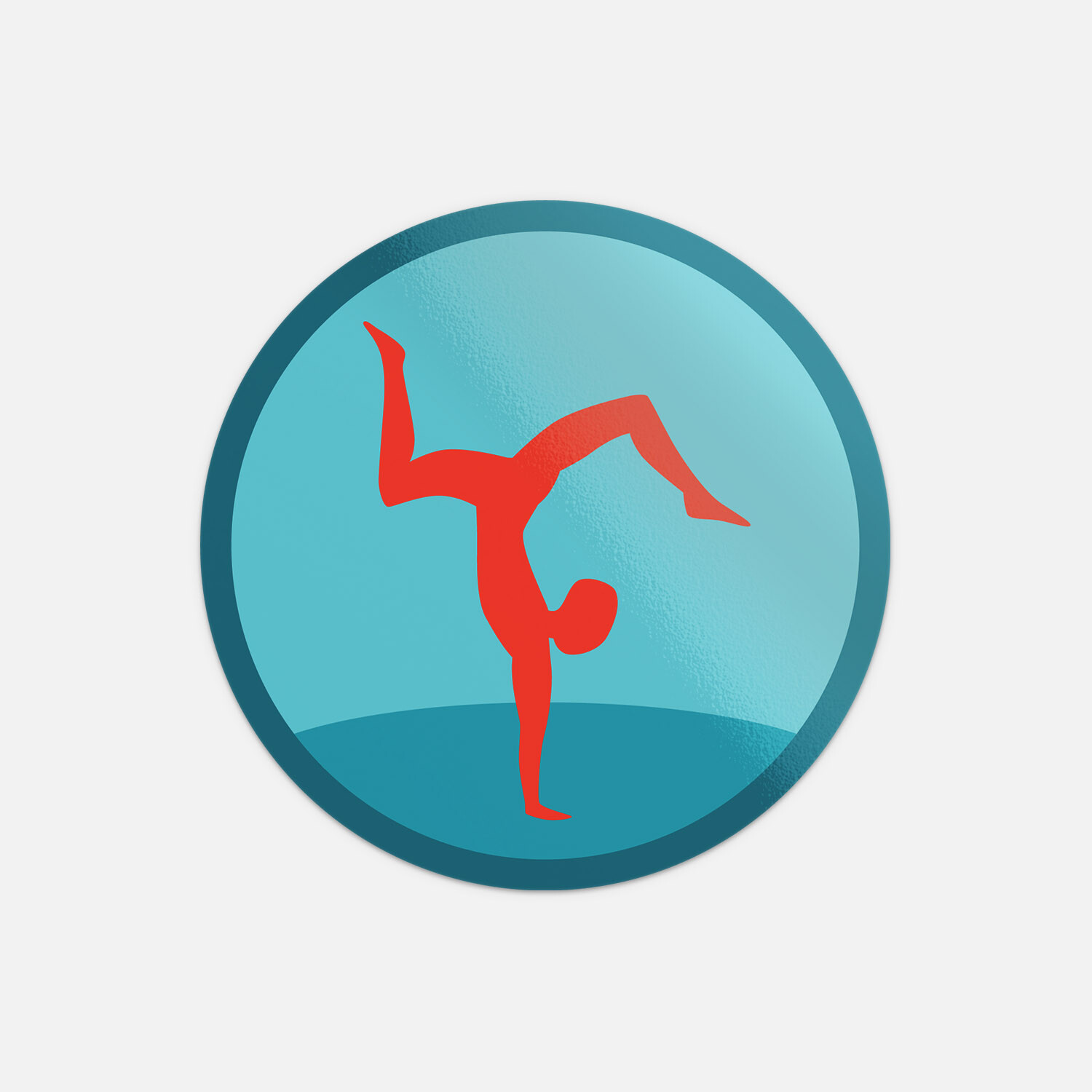 Athletic Fitness Icon Sign Sport Vinyl Sticker Decal