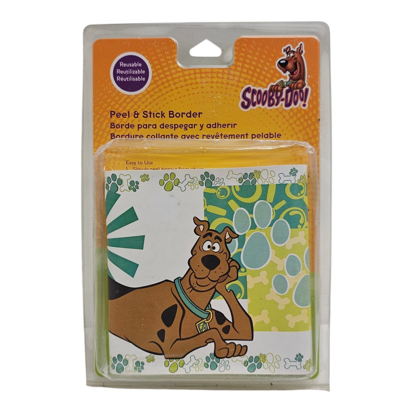 Brewster Scooby-Doo Peel & Stick Border PS93992 5×15 Green Vintage