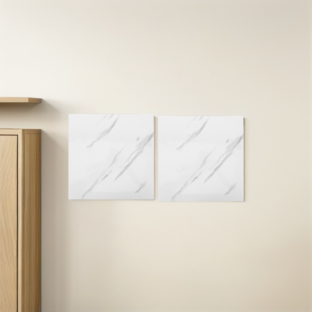 20 Pcs Simulated Marble Peel And Stick Self Adhesive Tiles For Bathroom Kitchen