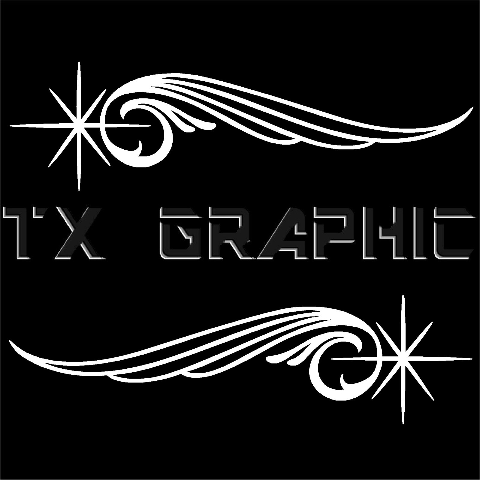 PINSTRIPE VINYL DECAL MOTORCYCLE VEHICLE CAR FENDER SIDE GRAPHIC STICKER #4