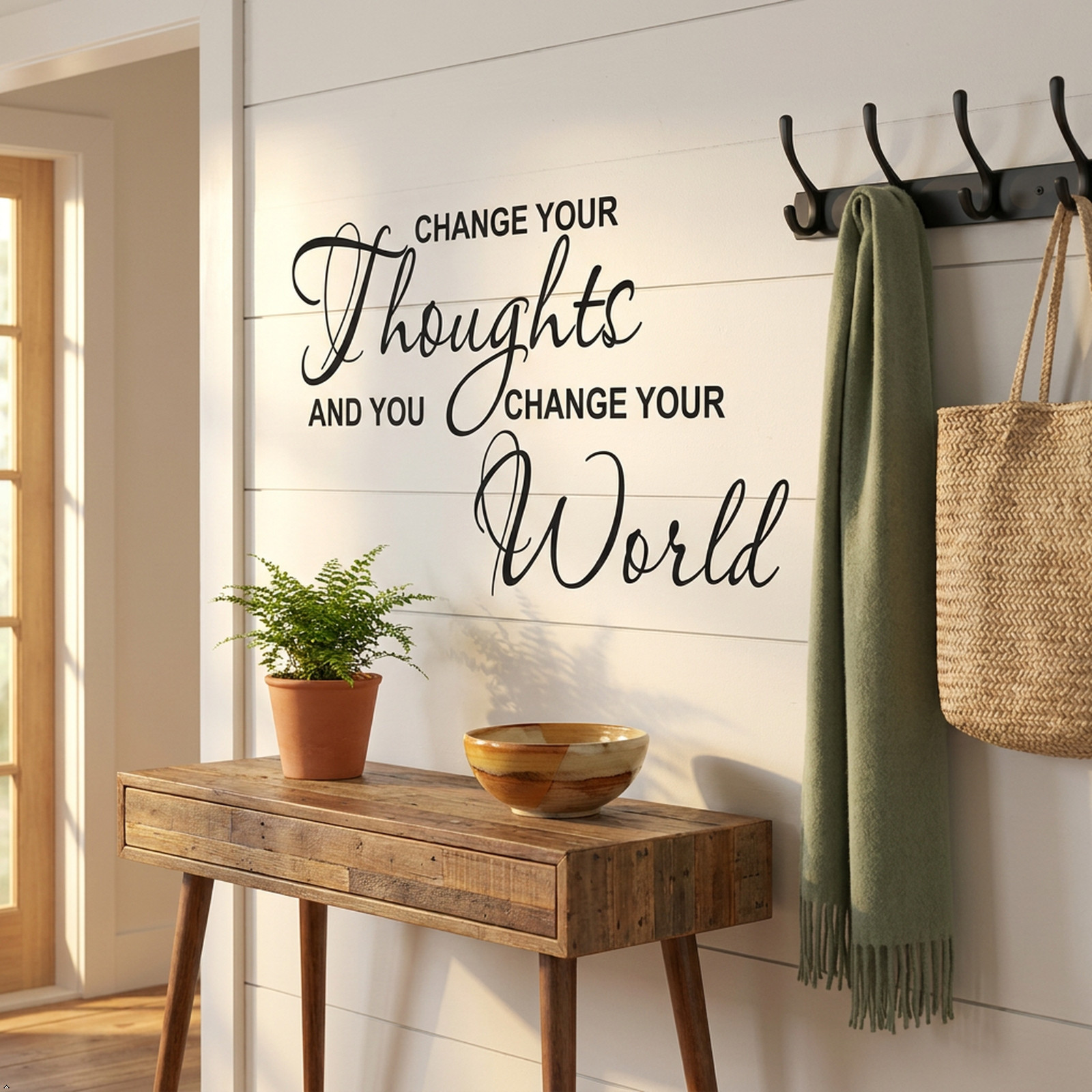 Change Your Thoughts Vinyl Wall Art Inspirational Quotes and Saying