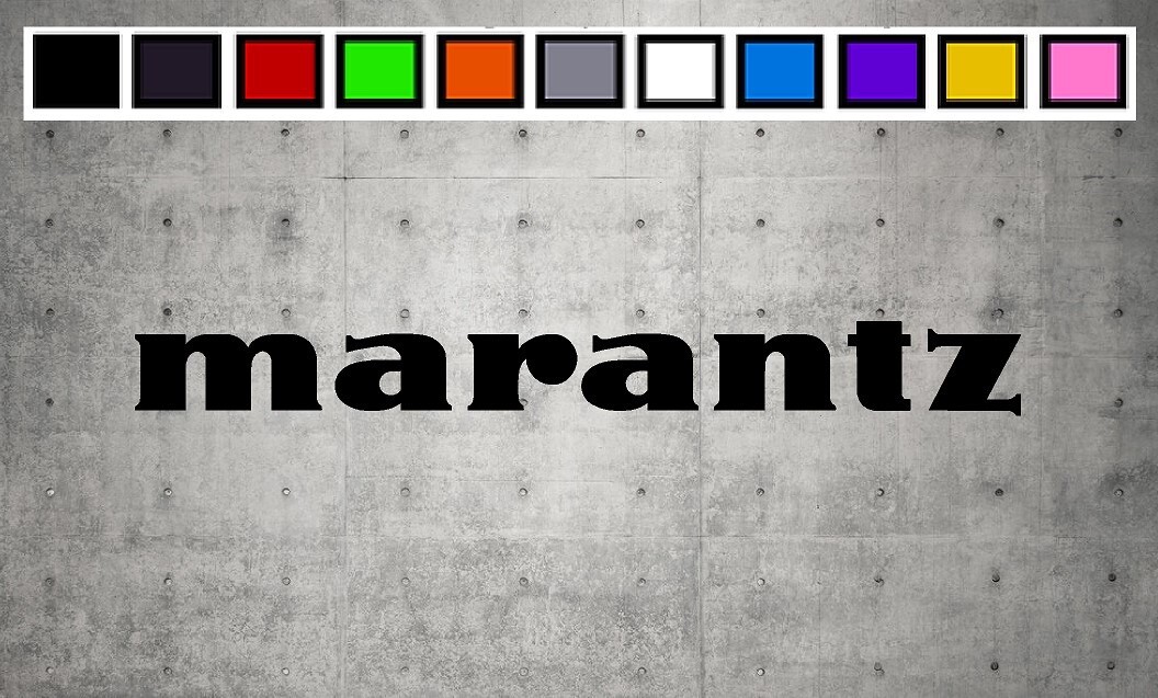 Marantz LOGO Vinyl Decal Sticker Emblem Car Truck Window 4" 6" 8"