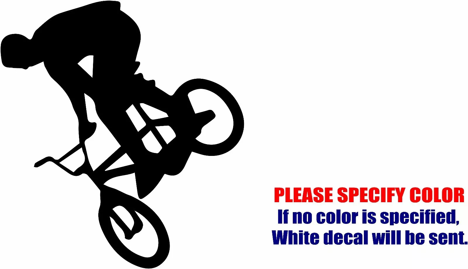 BMX Biking Adhesive Vinyl Decal Sticker Car Truck window Various Sizes