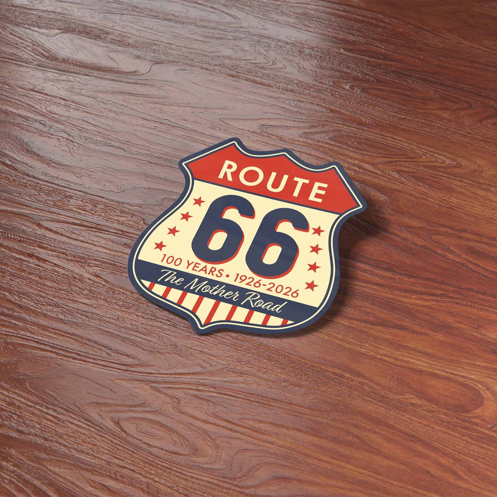 100th Anniversary Route 66 Sticker – The Mother Road Highway Sign