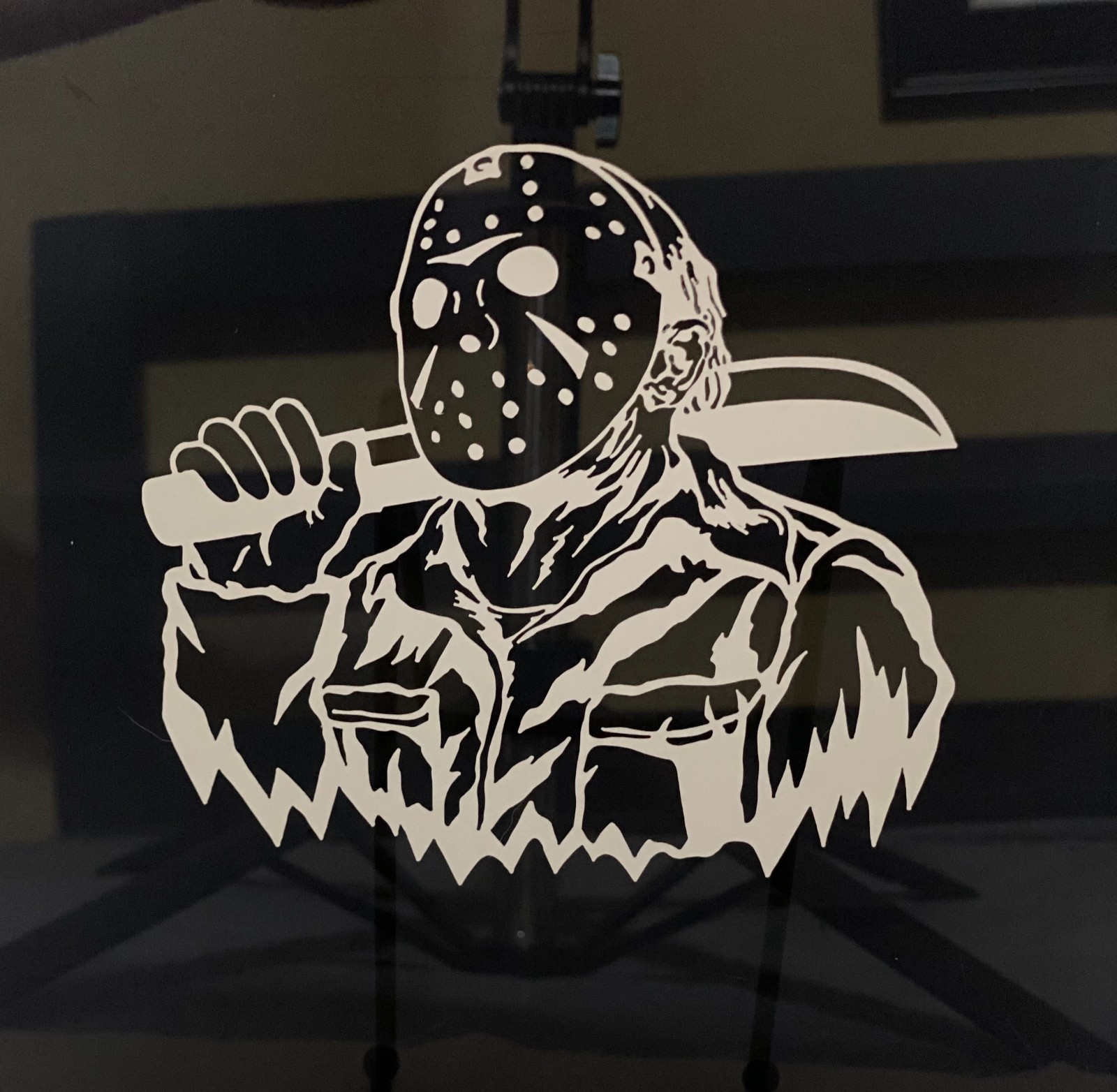 Jason Voorhees Vinyl Decal – Horror Movie Inspired Sticker