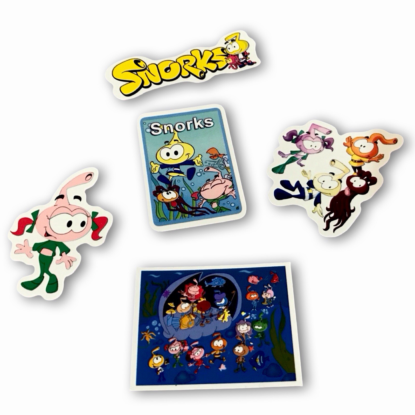 Retro Snorks Stickers Hanna Barbera 1980s Vintage Cartoon Decal 5 Pack