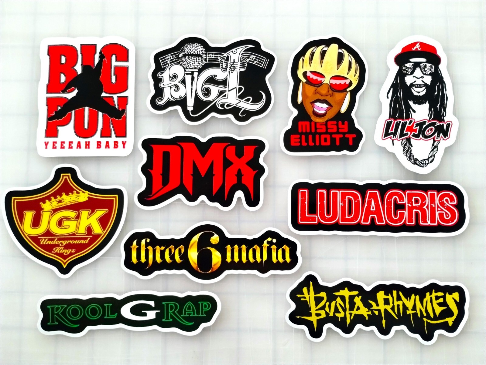 Classic Hip-Hop Sticker Lot (10 Stickers) SET 5 rap graffiti old school gangsta