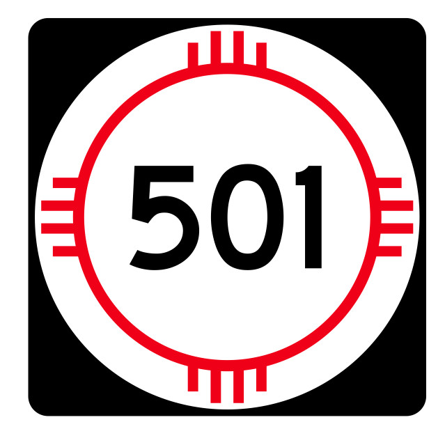 New Mexico State Road 501 Sticker R4195 Highway Sign Road Sign Decal