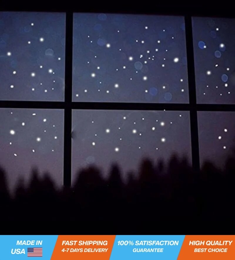 407PC Luminous Glow in Dark Star Stickers Vinyl Wall Decor Kids Room + 2PC Set
