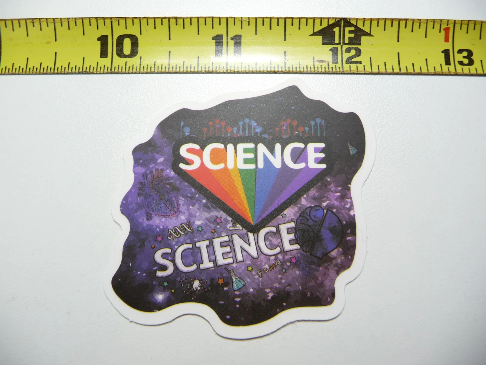 UNIVERSE OF SCIENCE SMALL STICKER DECAL SCHOOL TEACHER PROFESSOR FUNNY