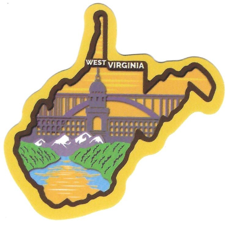 US States Vinyl Decal Set of 50