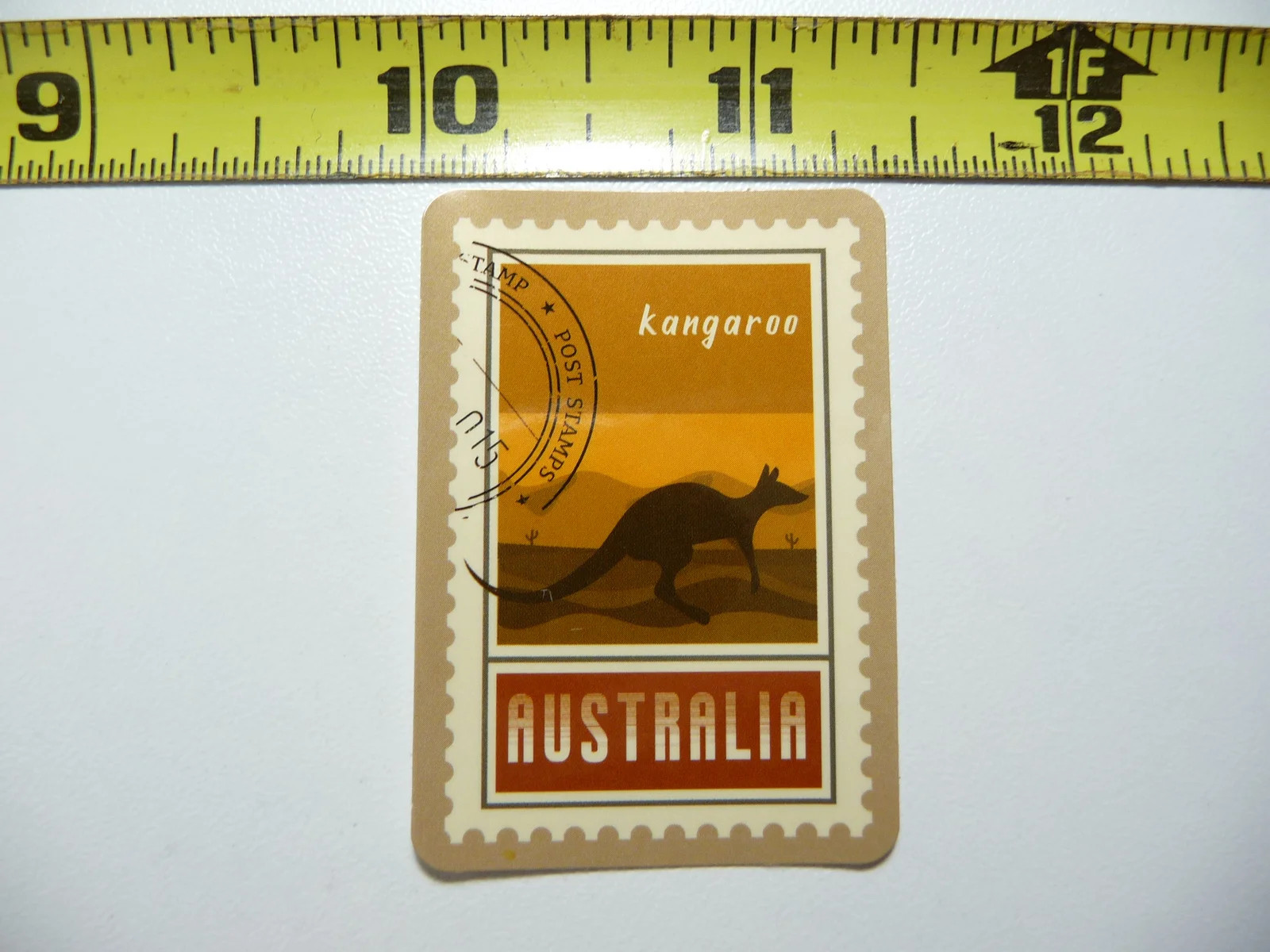 KANGAROO AUSTRALIA SMALL STICKER DECAL WORLD TRAVEL SITES FAMOUS FUNNY