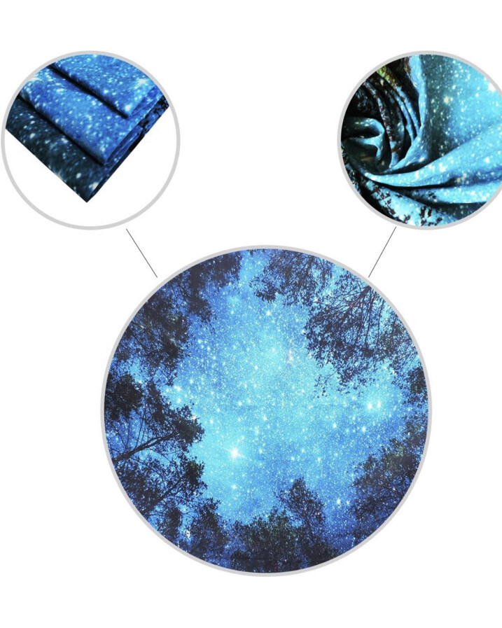 Forest Starry Tapestry Starry Sky Tapestry Moon and Stars Tapestry Galaxy