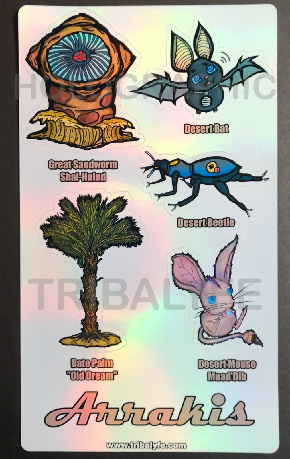 Dune Atreides Fremen Harkonnen Corrino & More Holo Laminated Vinyl Sticker Set