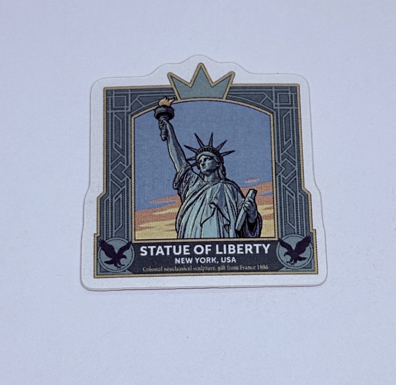 Statue Of Liberty Sticker New York Travel City Tour Art Decal Vinyl Souvenir Tc9