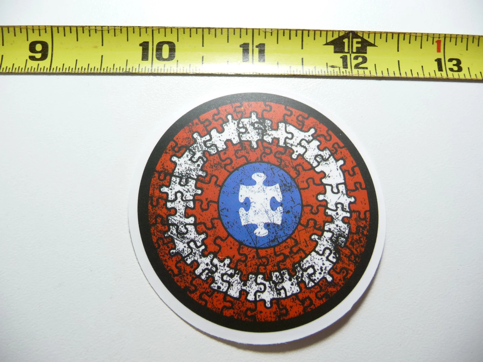 AUTISM SUPPORT SMALL STICKER DECAL SUPERHERO SUPER HERO SHIELD AWARENESS