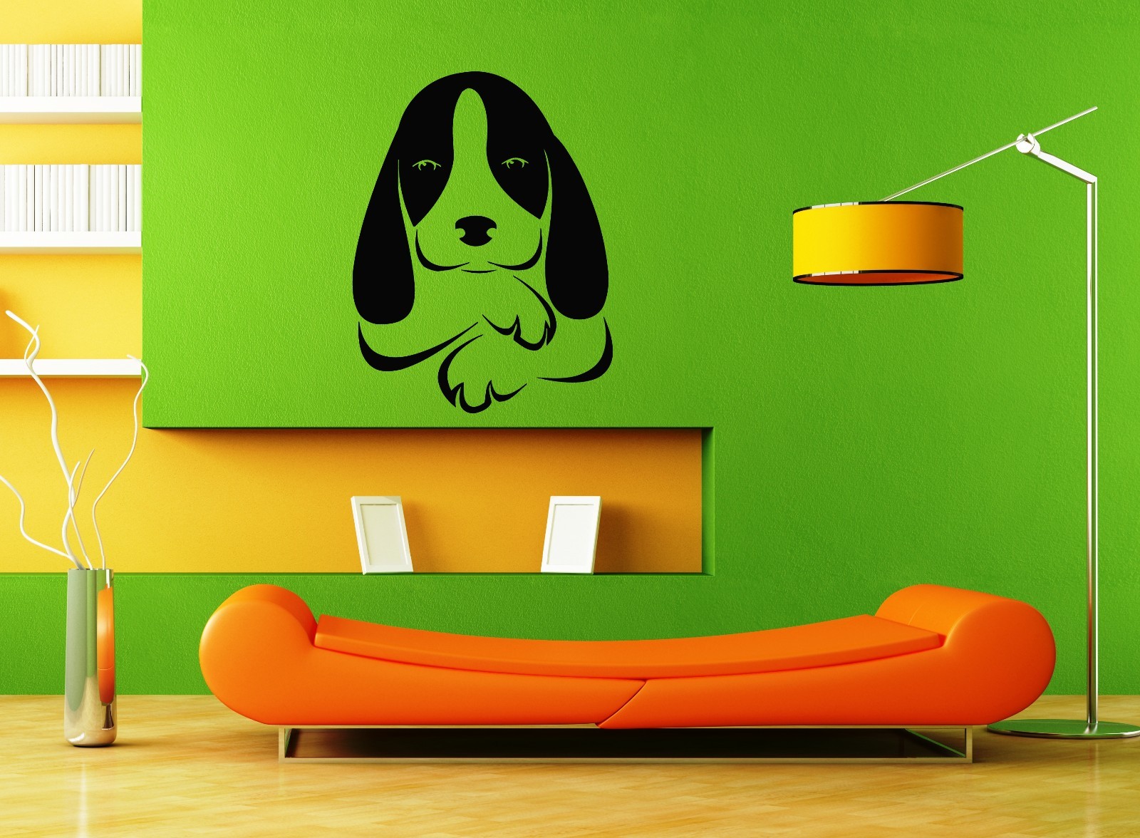 Wall Stickers Vinyl Decal Nature Puppy Dog Animal Friends For Kids (ig154)