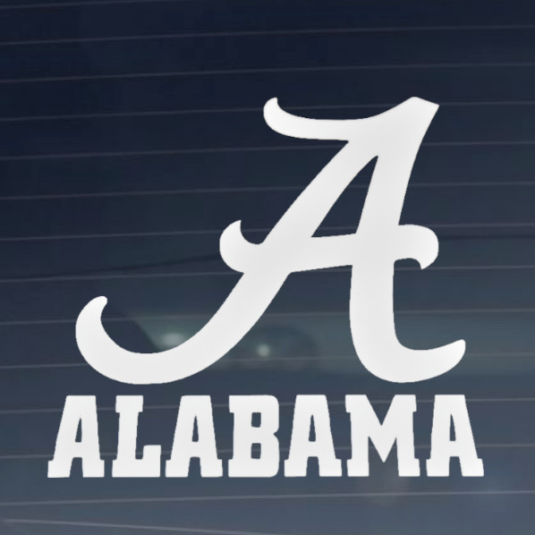 Alabama Football CNC cut Decal Vinyl Sticker -Pic from multiple colors! O651