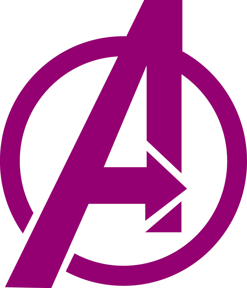 Avengers "A" Decal Vinyl Sticker 3 Inches Tall Choose your Color! Marvel Comics