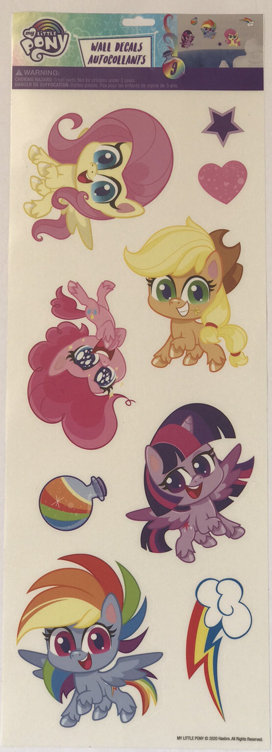 New My Little Pony 9 Wall Decals Kids Room Stickers Won’t Damage Walls