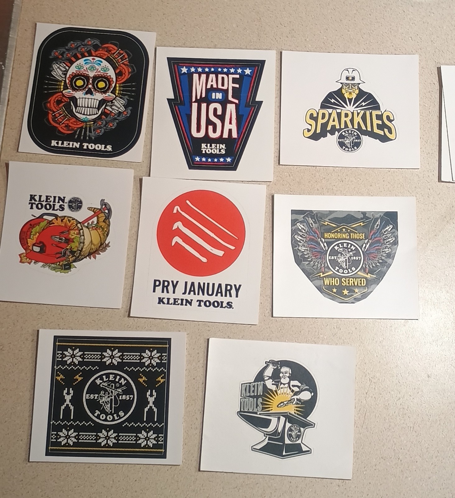 Klein Tools Tradesman Club Sparkies October 2022 Limited Sticker Decal Giveaway