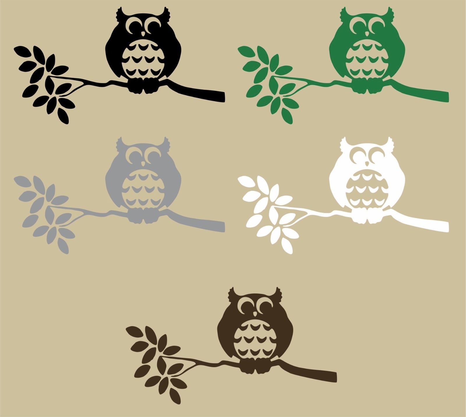 Owl Bird Wall Art Home Decor Mural Vinyl Decal
