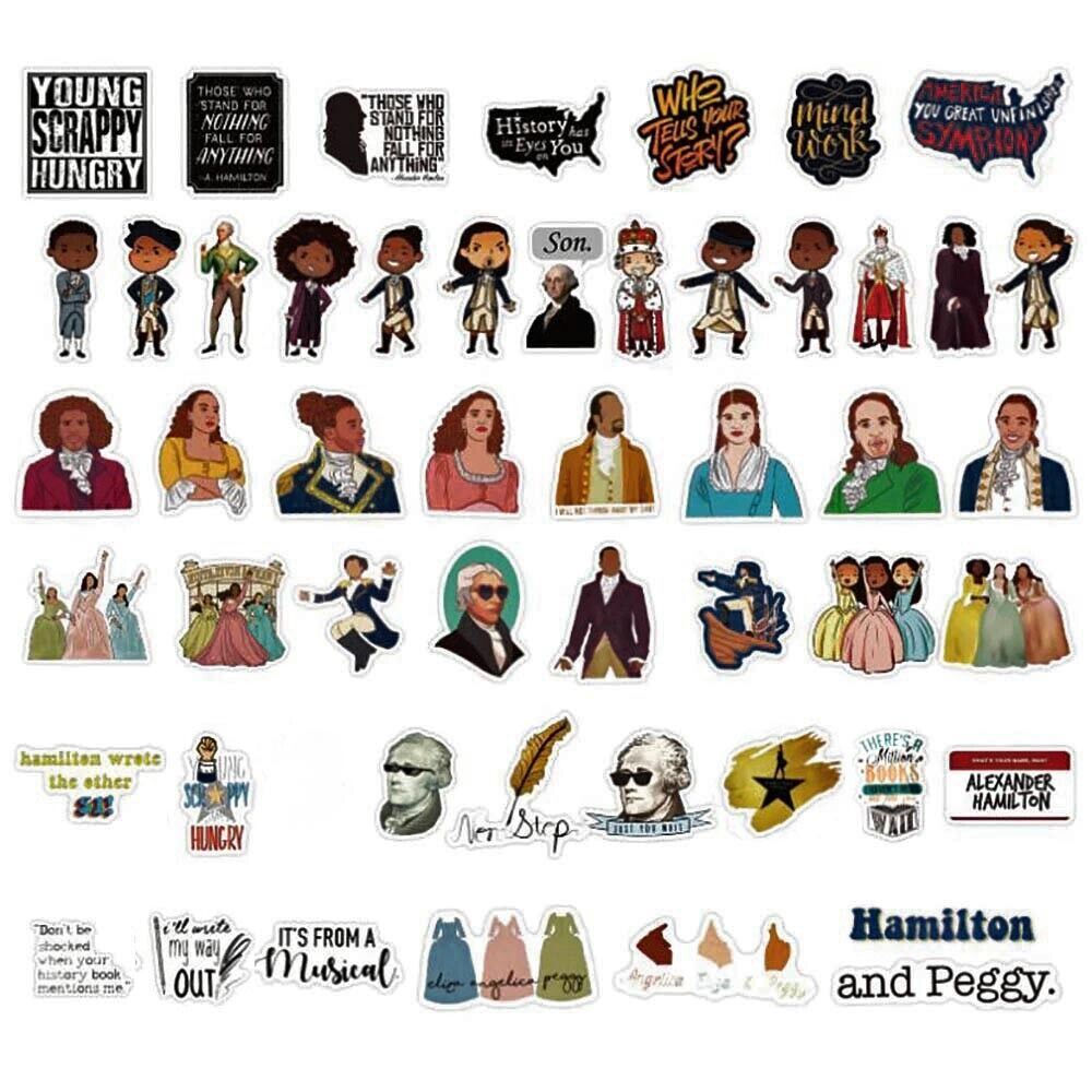 HAMILTON Stickers [B] 12+ pcs. Broadway Musical (Alexander) ~ Vinyl Laptop Decal
