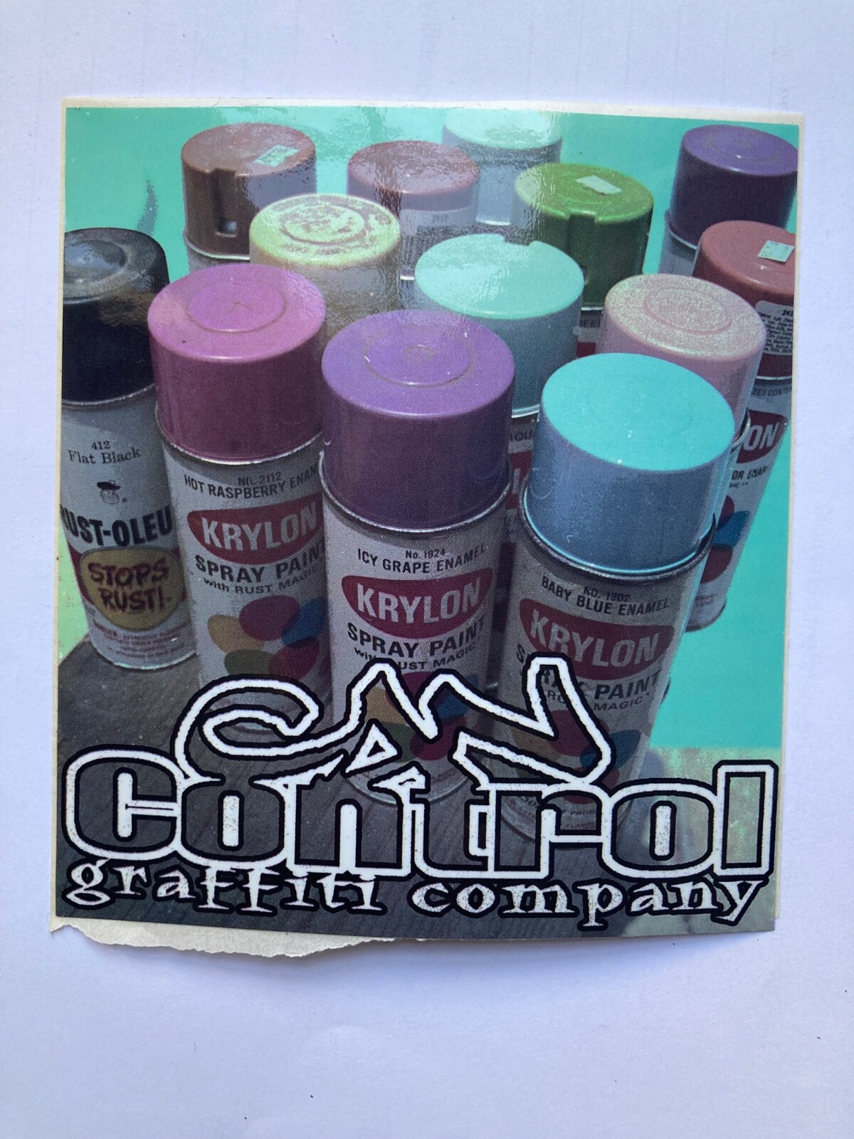 CAN CONTROL Graffiti Art Sticker 5x 5” Graff Street Art Spray Cans Vintage RARE