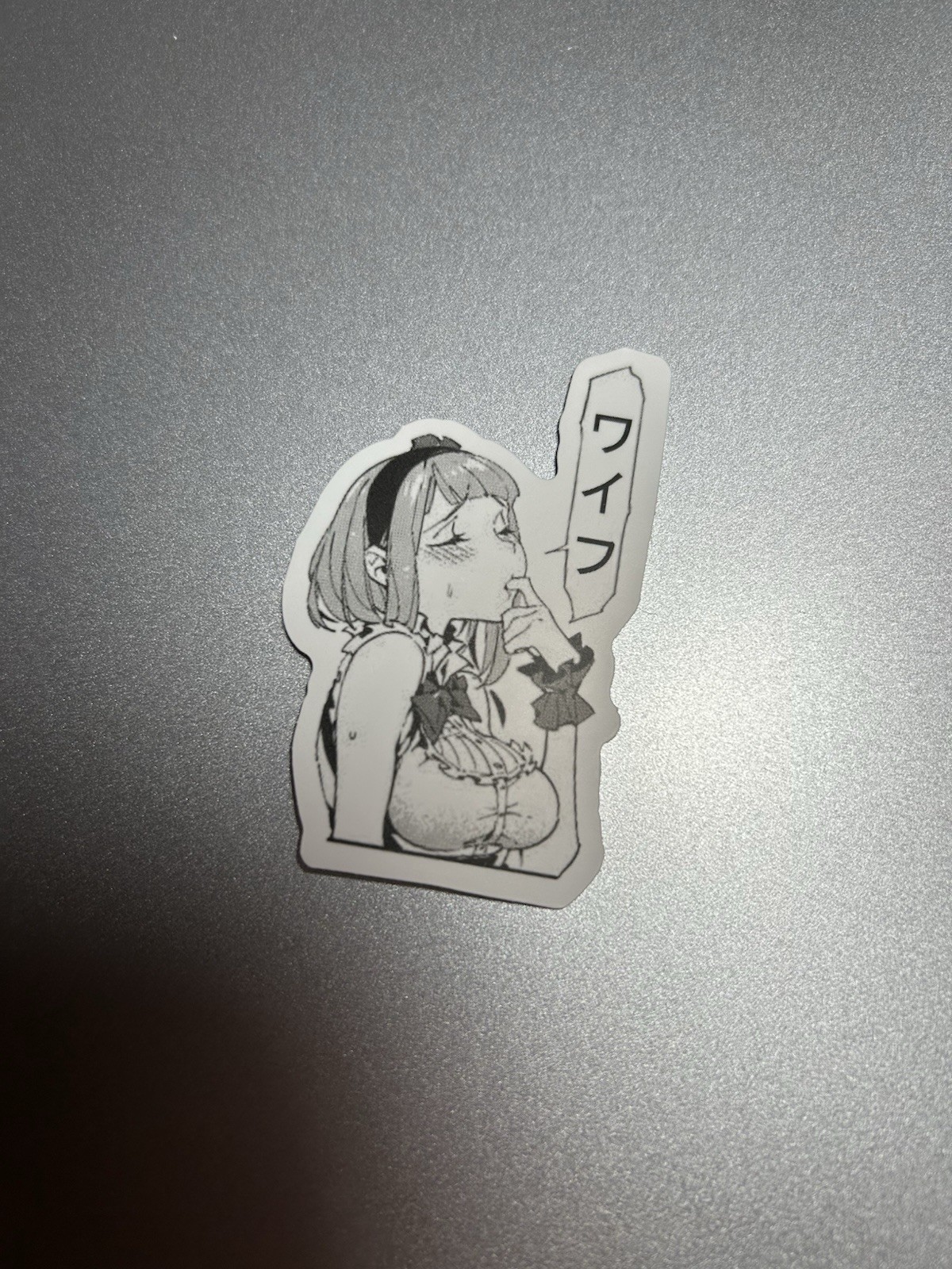 black and white waifu lewd sexy girls stickers #8