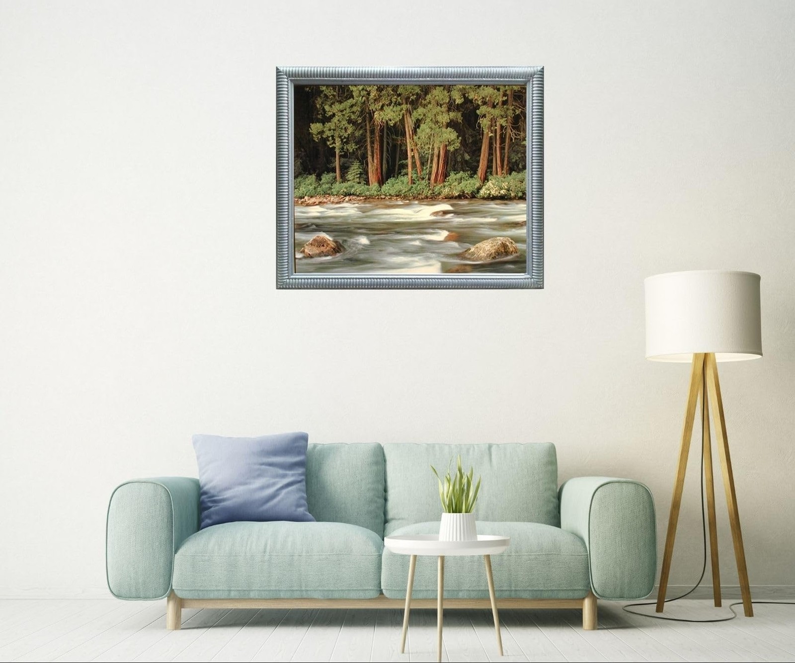 Running River Forest Nature Landscape Scenery Wall Decor Art Print Poster (16…