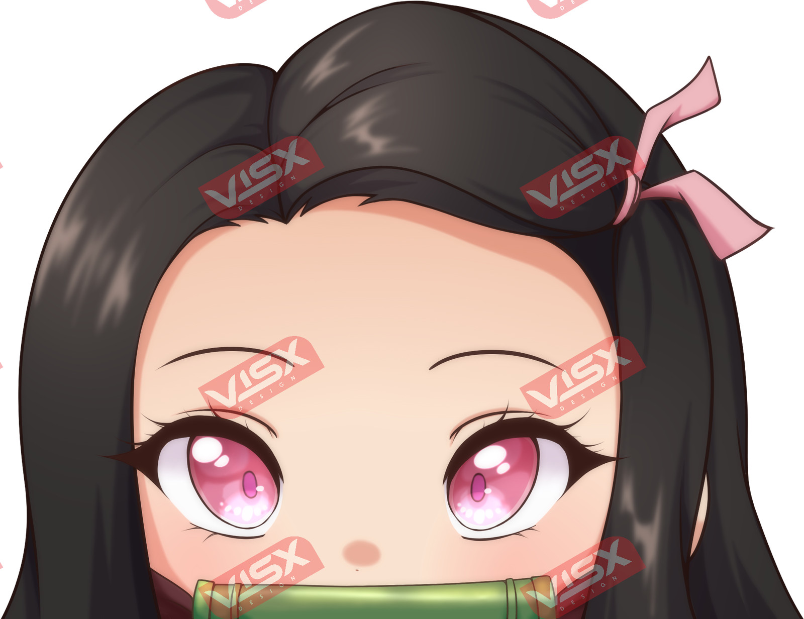 Nezuko Kamado Peeker Anime Bumper Sticker Car Decal Vinyl Demon Slayer