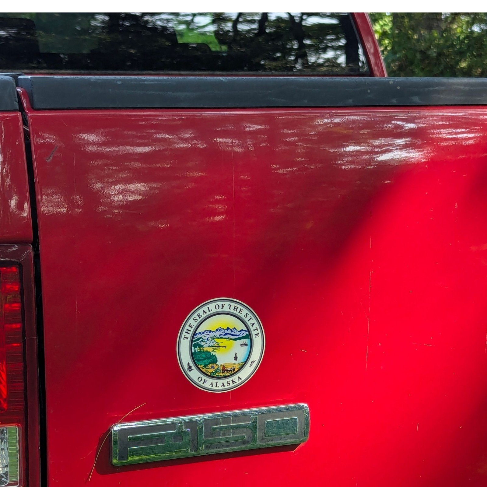 Alaska State Seal Decal – Adhesive Printed Vinyl Reflective Sticker