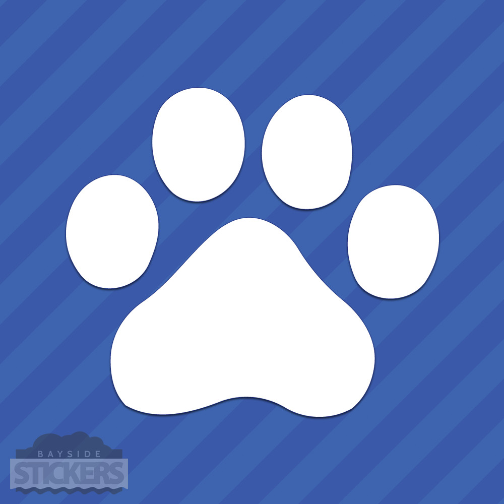 Paw Print Vinyl Decal Sticker Footprint Dogs Cats