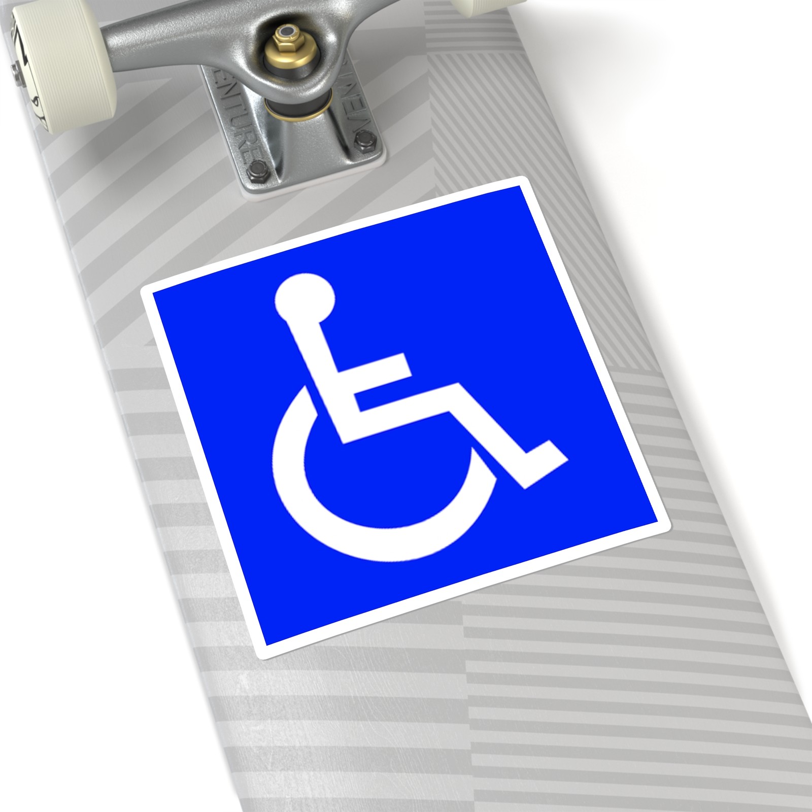 Handicap Accessible Wheelchair Symbol Sticker | Square Sticker