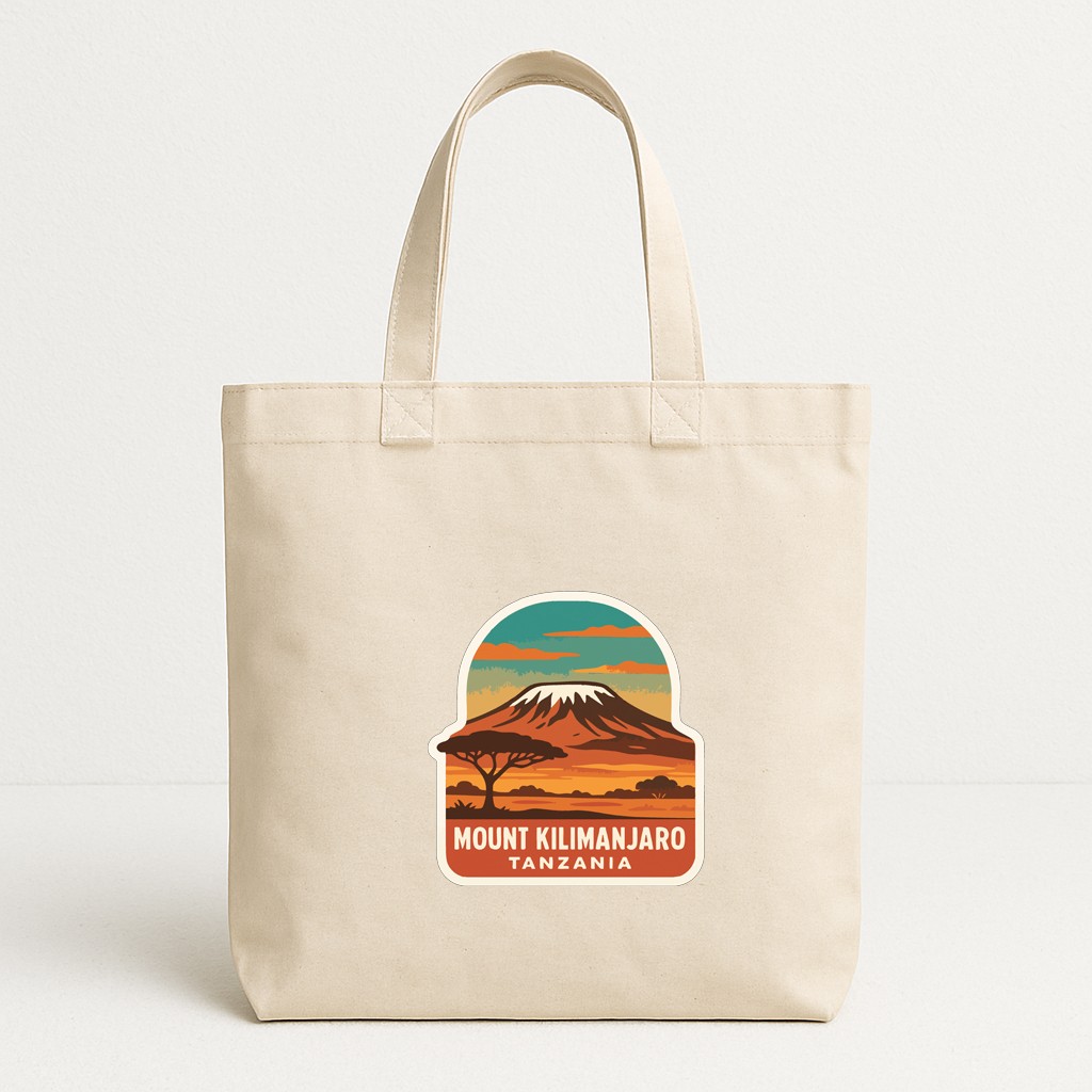 Mount Kilimanjaro Tanzania Iron On Heat Transfer Vinyl HTV Die-Cut Symbolic