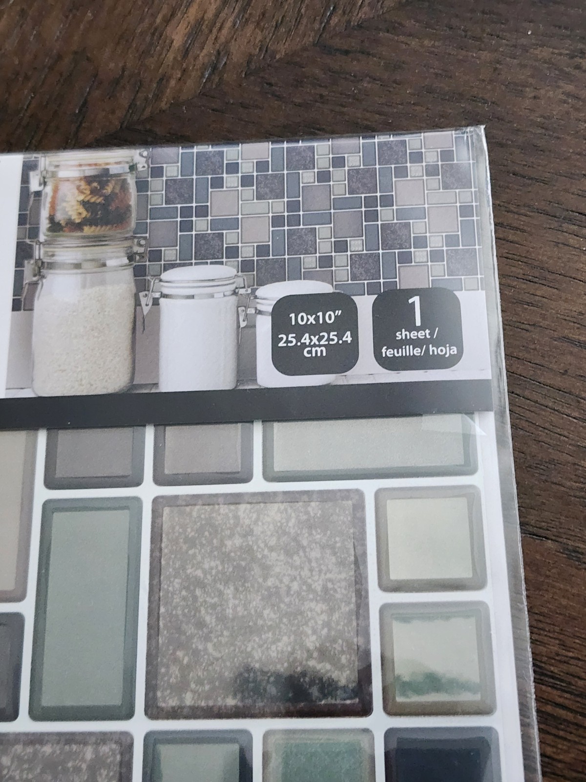 6 Self Adhesive Wall Decor Mosaic Peel & Stick Tile Decal Panels New 10×10