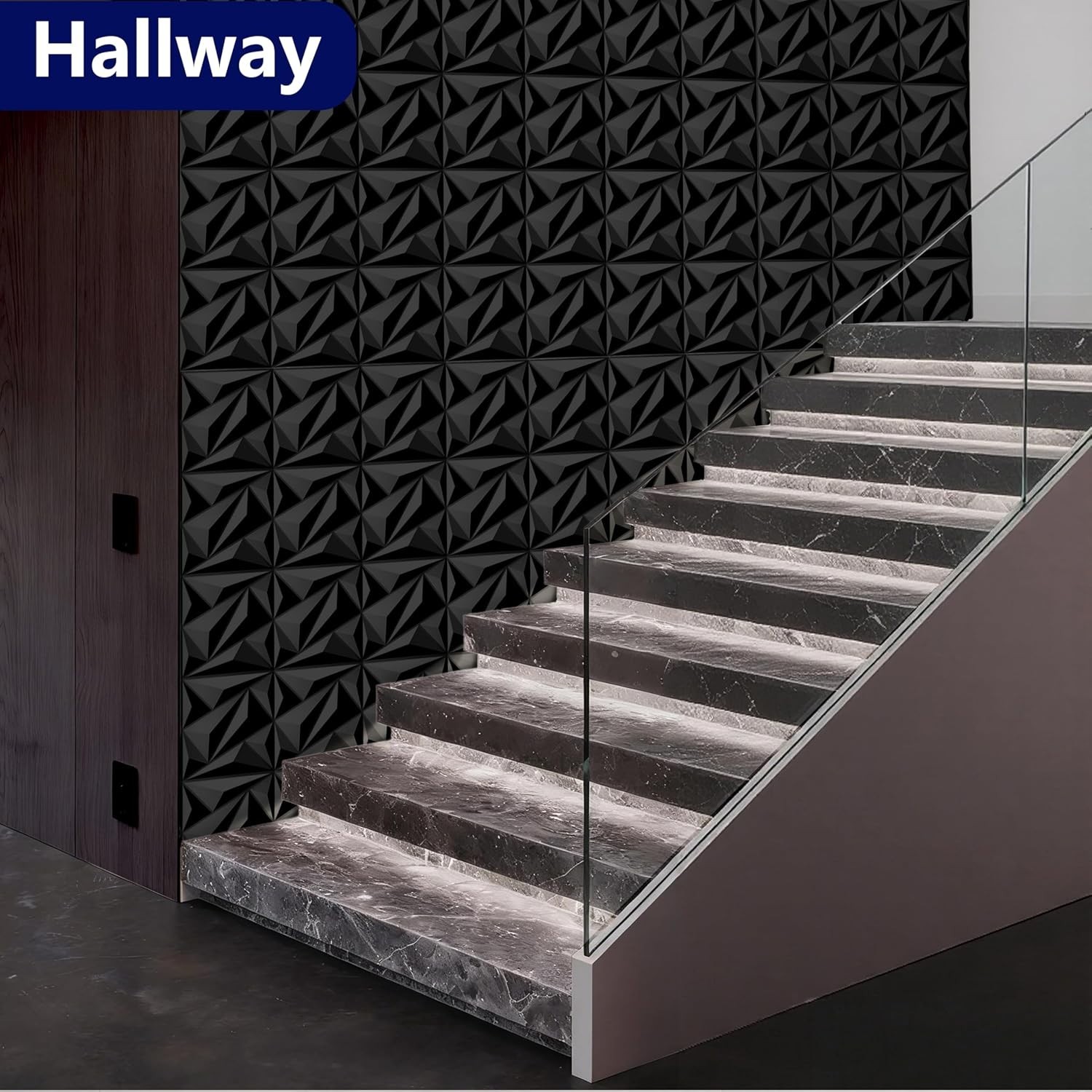 3D Wall Panel for Interior Wall Decor, PVC Wall Panels for Living Room Bedroo…
