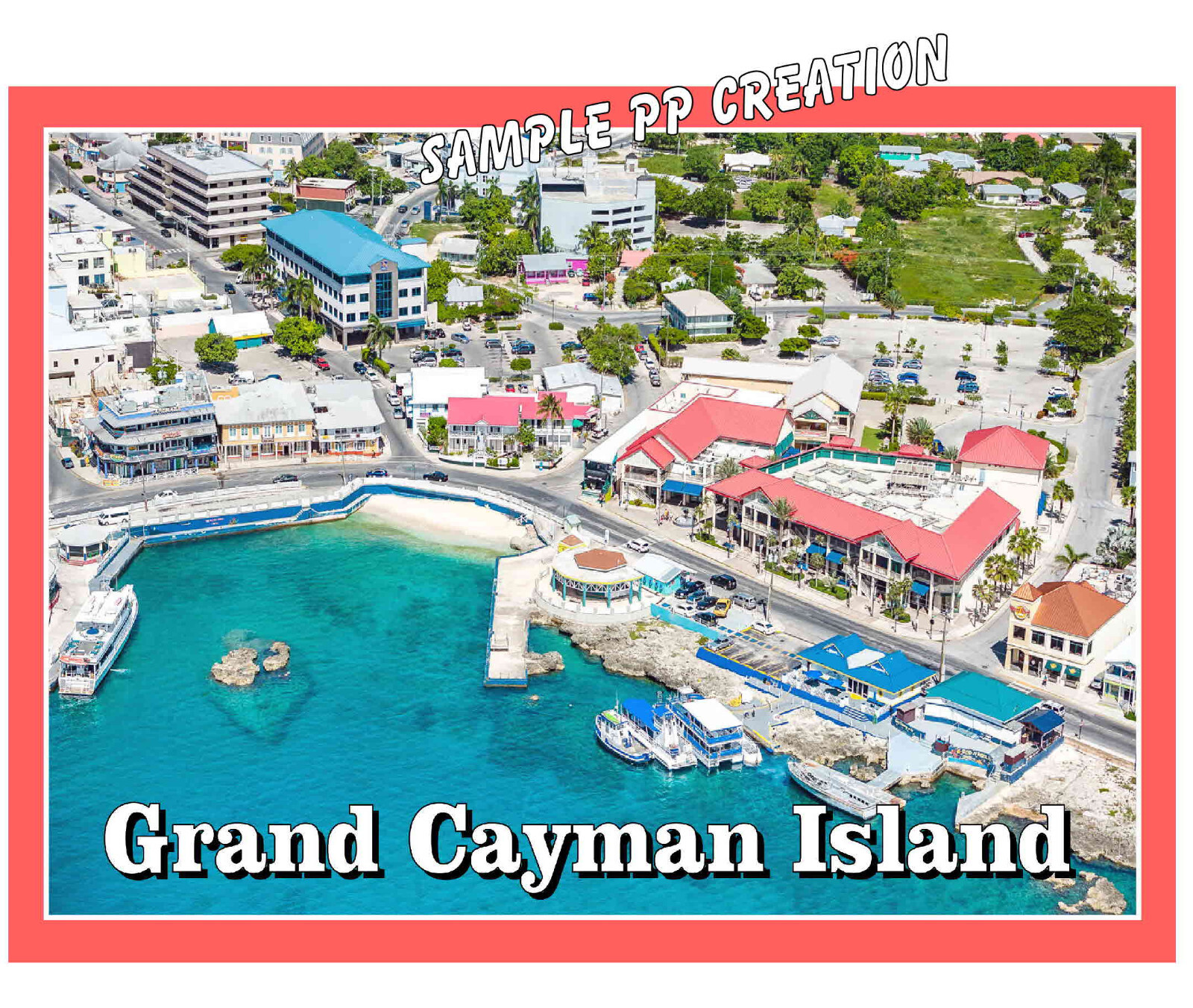 GRAND CAYMAN ISLAND photo fridge MAGNET 4 X 3 inches TRAVEL