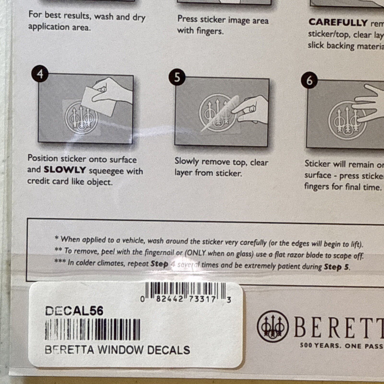 Beretta Firearms Pistol Rifle Logo Car Truck Window Gun Case Vinyl Decal Sticker
