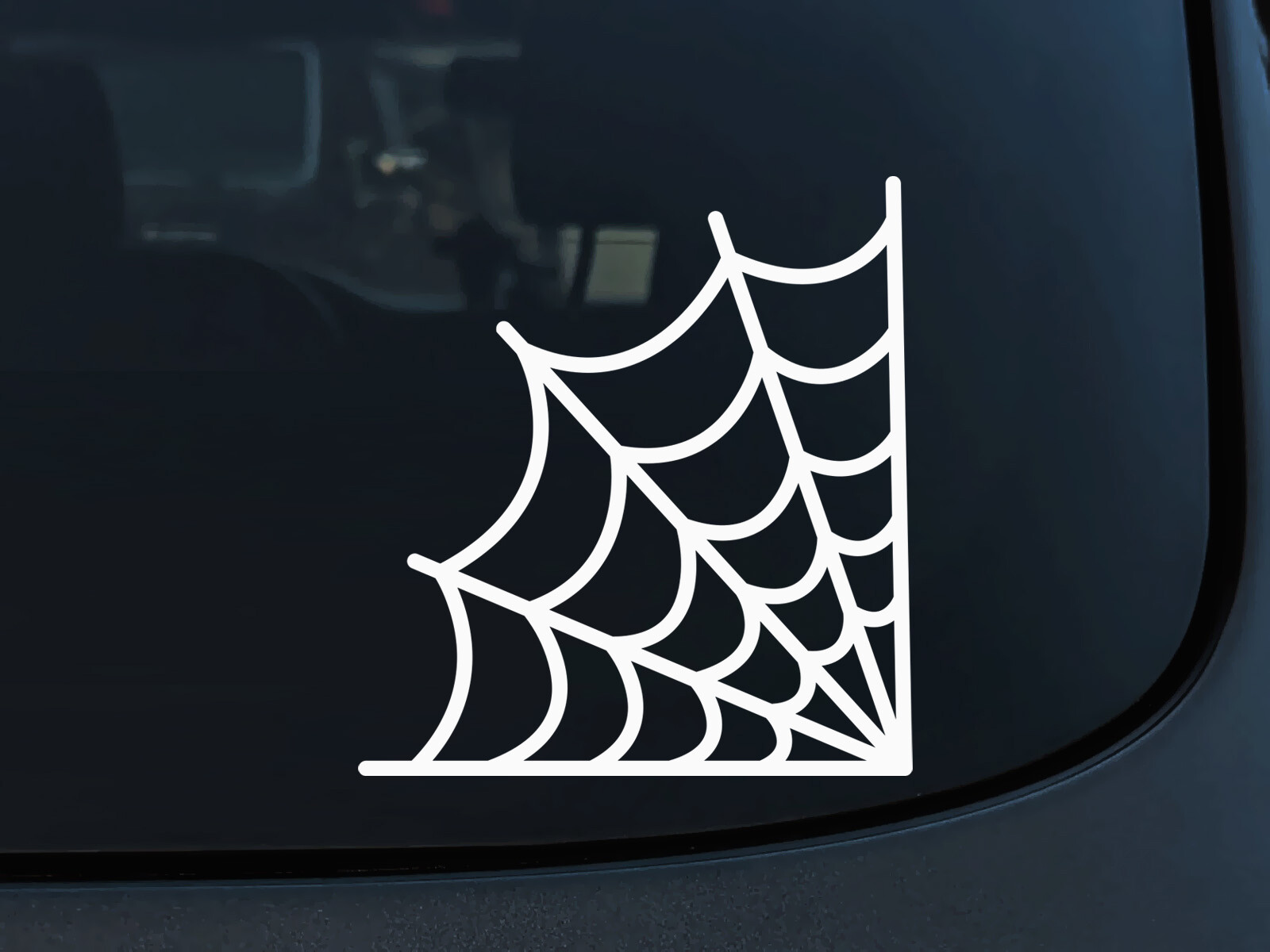 Spider Web Corner Cobweb Window Vinyl Decal Car Water Bottle Tumbler Sticker