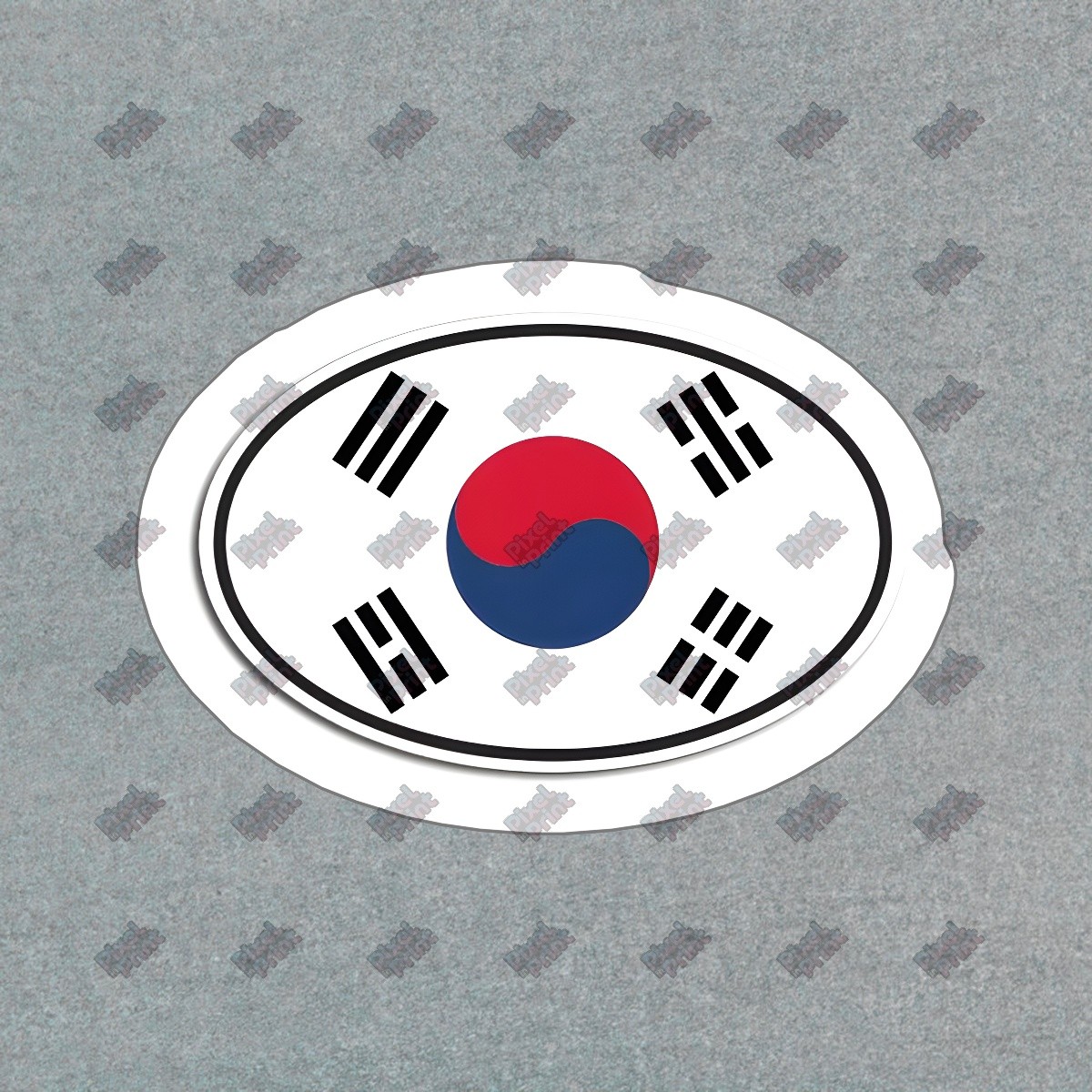 South Korea Flag Vinyl Sticker Decal Korean Culture Laptop, Water #702990