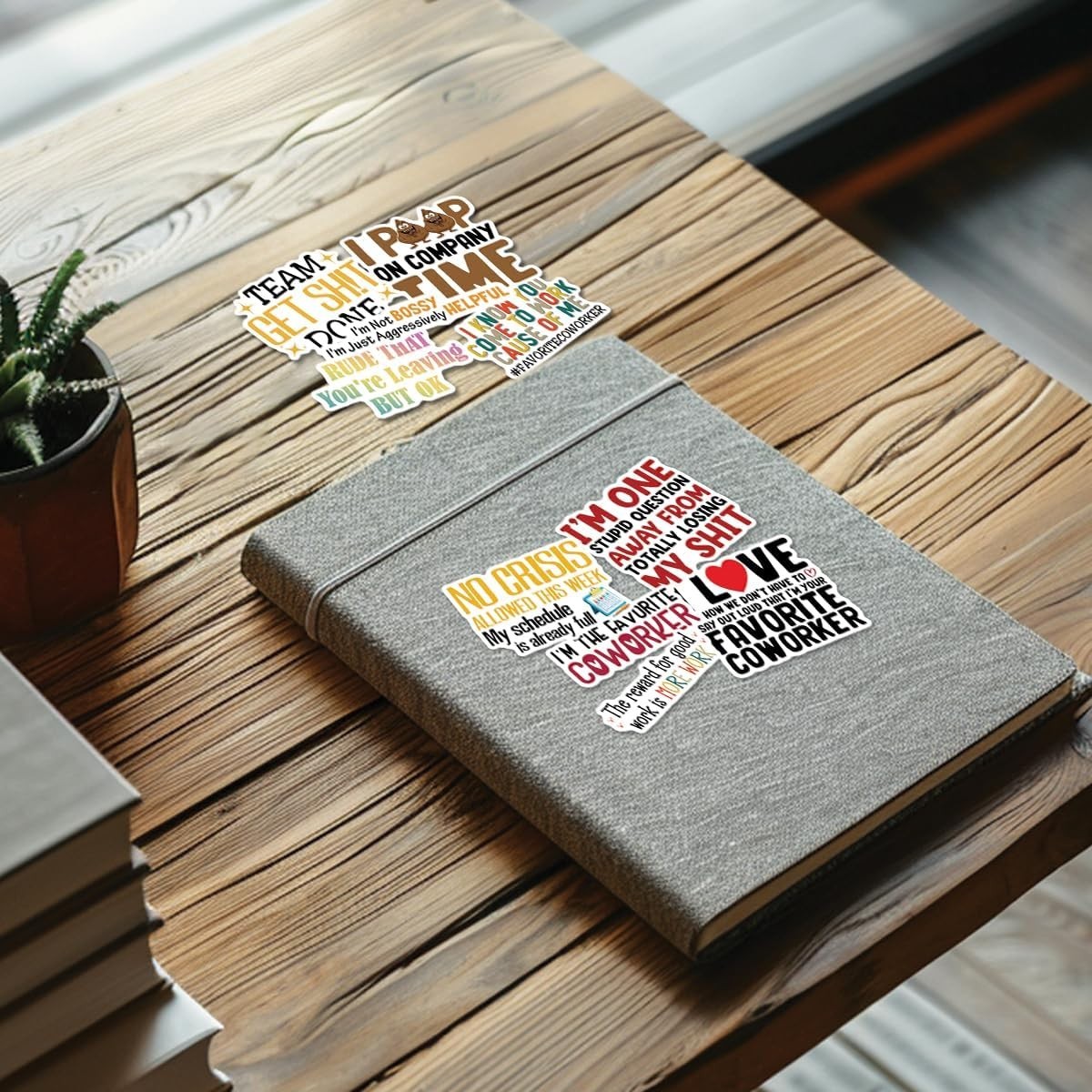 10pcs Favorite Coworker Sticker Sarcastic Office Life Quotes Funny Farewell Gift
