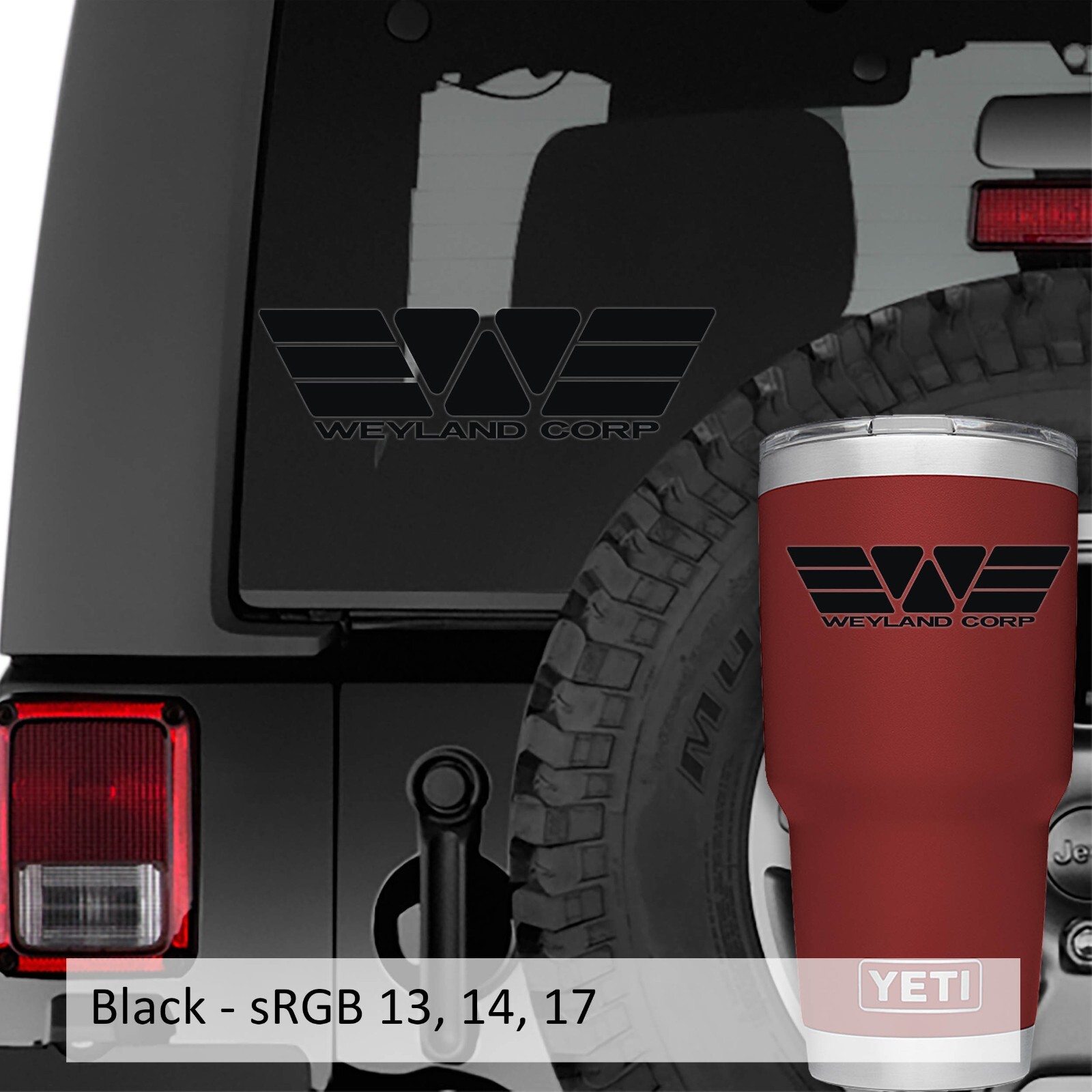 Aliens Weyland-Yutani Corporation Logo Vinyl Decal