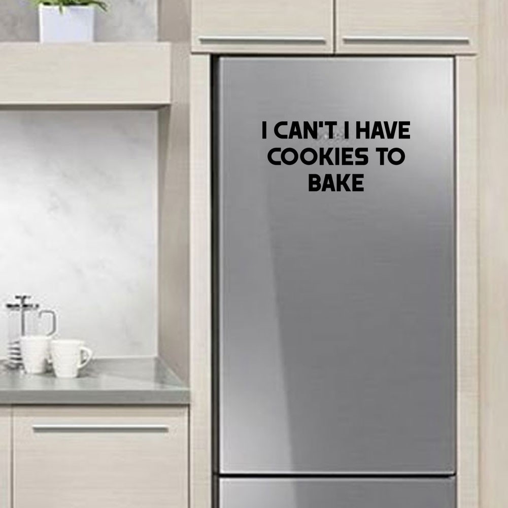 I Can't I Have Cookies To Bake Decal Sticker Die Cut Baker Baking Bakery Mug Cup