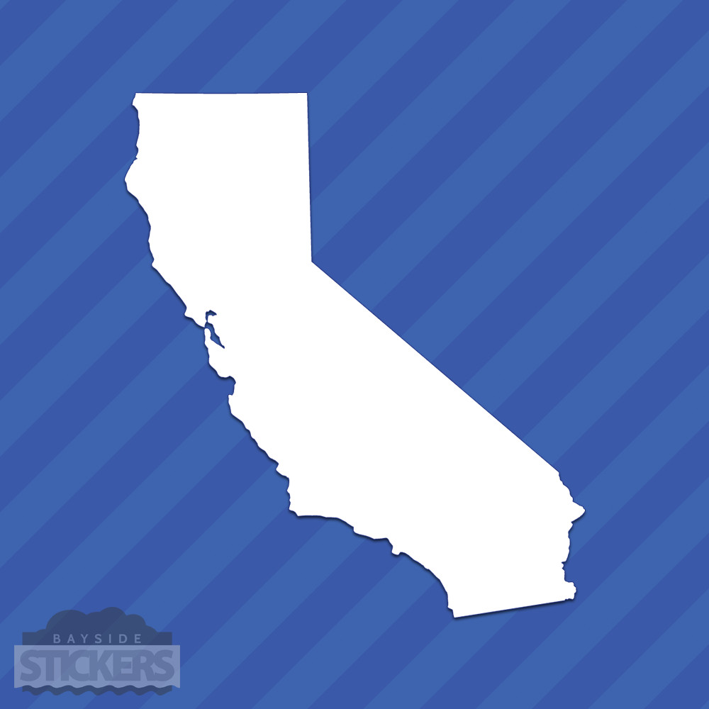 California CA State Outline Vinyl Decal Sticker