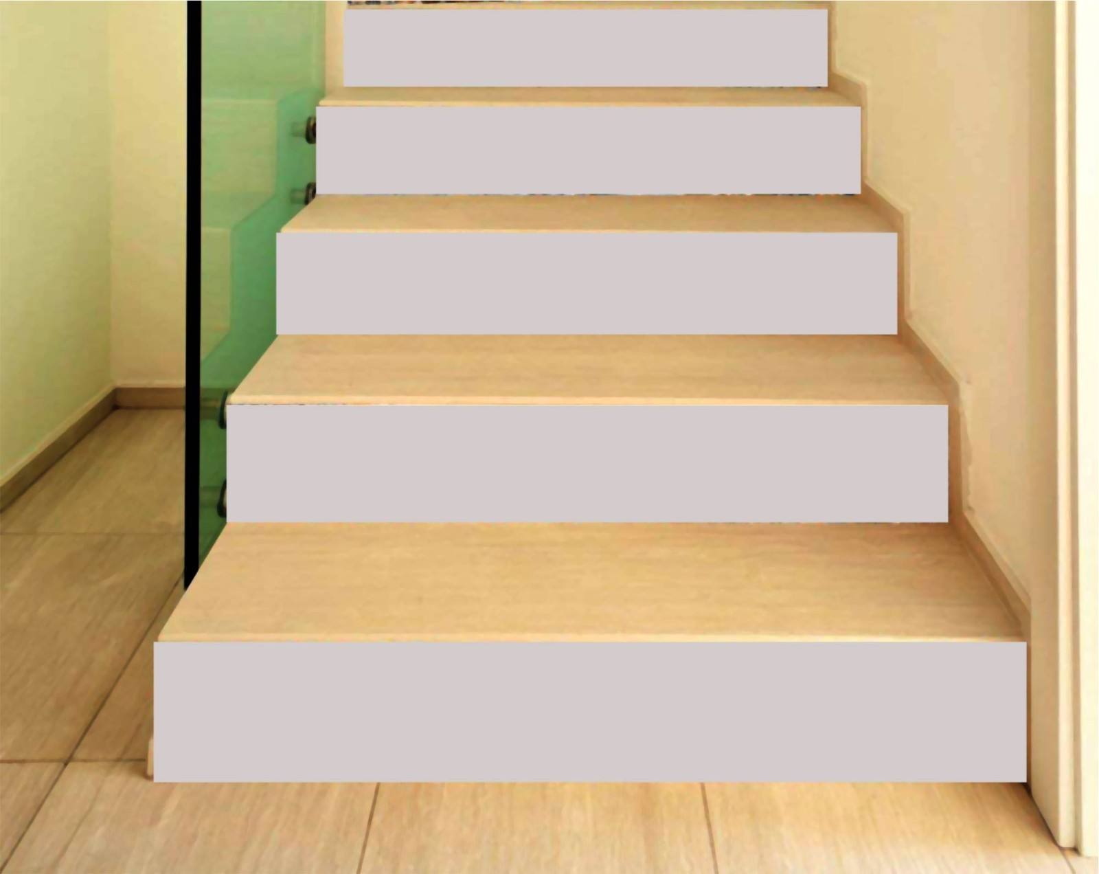 Eagle's View Stair Riser Stickers | Waterproof Peel and Stick Decals (Set of 5)