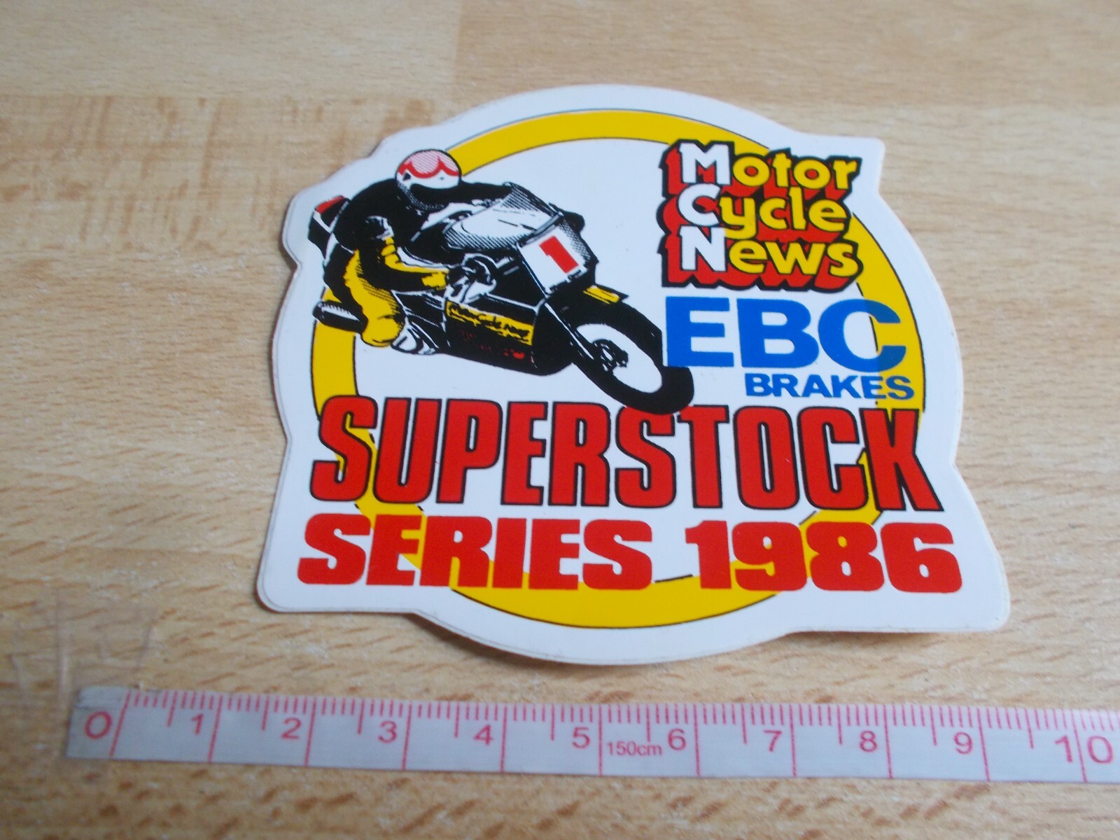 Sticker Motor Cycle News – EBC Brakes – Superstock Series 1986